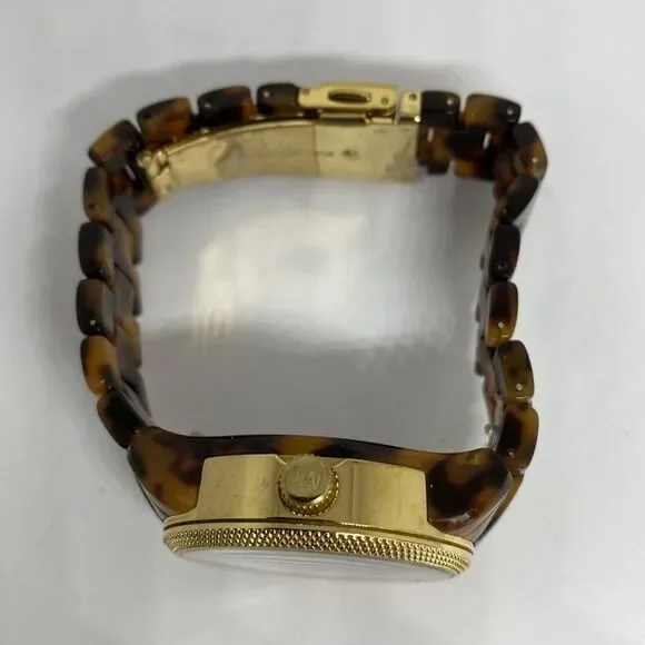 Michael Kors Jet Set MK5038 Women's Brown Acrylic Analog Dial Quartz Watch ZW143 - Picture 8 of 12